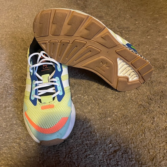 Adidas Originals zx 1k Boost J Sneakers kids size 3 1/2 - Picture 3 of 4